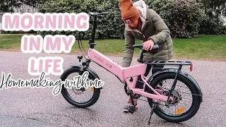 A SPRING MORNING IN MY LIFE| Homemaking| New E-Bike| Tres Chic Mama