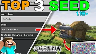 Top 3 Epic Seeds For Minecraft Pocket Edition 1.19 || Best Minecraft Seeds 1.19 || TAP BOY