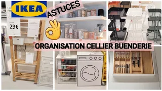 IKEA👌ORGANISATION RANGEMENT CELLIER BUANDERIE DE A à Z ÉTAGÈRE DESSERTE BOCAUX #IKEA #ORGANISATION