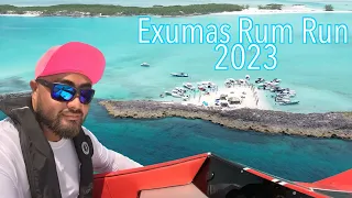 This Is The Exumas , Bahamas RUM RUN  [ 32 Midnight Express VS 28 Cigarette ]