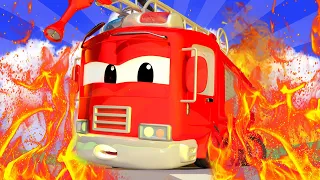 Tom camionul de tractari -  Frank,camionul de pompieri,e prins sub moloz - Desene pentru copii