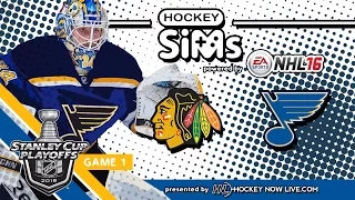 Blackhawks vs Blues: Game 1 (NHL 16 Hockey Sims)