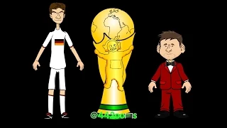 🇧🇷WORLD CUP FINAL HIGHLIGHTS 2014🇧🇷🇩🇪Germany v Argentina🇦🇷 Mario Gotze Goal (Cartoon)