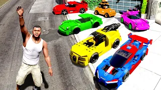 Collecting LEGO SUPER CARS in GTA 5!
