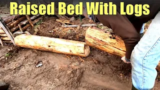 Using Logs to Make Garden Beds