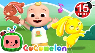 Hop Little Bunnies HOP HOP HOP + More Fun Dance Party | Cocomelon Nursery Rhymes + Kids Songs