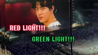 BTS JIN PLAYING RED LIGHT, GREEN LIGHT FROM SQUID GAME [PTD CONCERT IN L.A]#ptdconcert