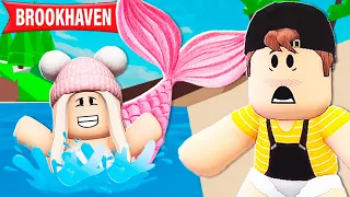 DESCOBRI que MINHA AMIGA É UMA SEREIA no BROOKHAVEN : Historinhas de Roblox