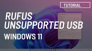 Windows 11: Create bootable USB for unsupported PCs with Rufus