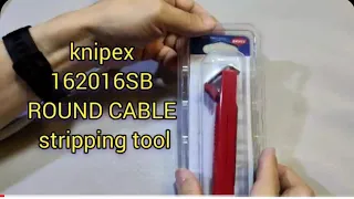 V.814 knipex 162016SB ROUND CABLE stripping tool,made in Germany.