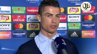 Cristiano Ronaldo rigrazia i tifosi juventus intervista
