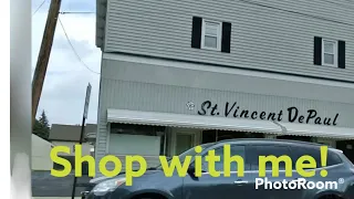DID I FIND ANYTHING? Thrift/Shop with me * St. Vincent De Paul!