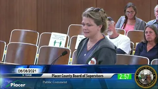 6/8/21 Placer County Board  of Supervisors