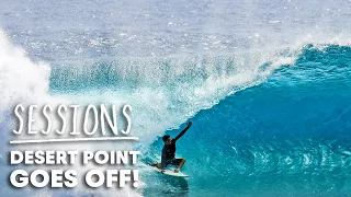 Watch Endless Barrels Spin At Indonesia's Desert Point | Sessions