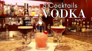 5 Cocktails avec de la Vodka (Facile)