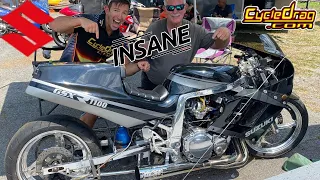 Most INSANE NITROUS GSXR & WHY he MUST Sell it! Old School Bike Runs 8.60s w 255 Pound rider!