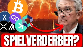 Bringt Jerome Powell den Bitcoin & Altcoins zum Sturz? Btc, Eth, Xrp, Vet, Qnt Analyse!