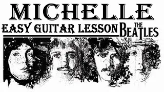 Michelle, The Beatles, Easy Guitar Chords, Lessons for beginners