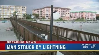 Man injured but conscious after lightning strike