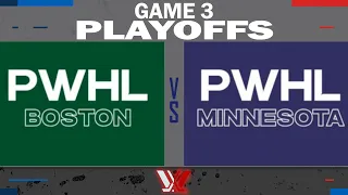 PWHL Playoffs - Finals: Boston vs. Minnesota - Game 3 Highlights