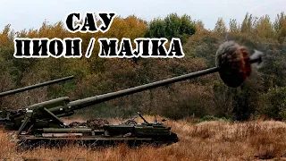 Советская САУ "Пион" и "Малка" || Обзор