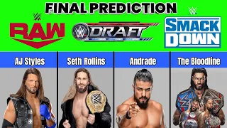 WWE Draft 2024 - Predictions | WWE Draft 2024 | Raw, Smackdown, NXT