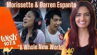 Morissette & Darren Espanto perform "A Whole New World" on Wish 107.5 Bus! | Pure Magic!