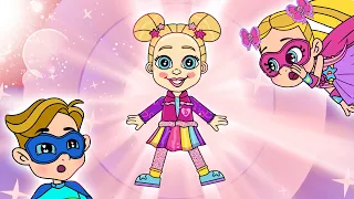 Diana and Roma Magic Super Hero Doll Cartoons