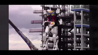 18 Meters  60 Ft Tall Gundam Robot in Yokohama, Japan tested its first step    #nextfuckinglevel   T