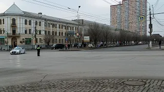 Кортеж Владимира Путина в Волгограде 02.02.2023