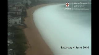 Narrabeen Coastal Imaging - Timelapse of the June 2016 Storm Event