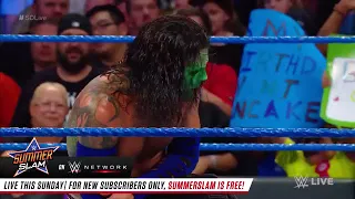 Jeff Hardy Attacks Shelton Benjamin And Shinsuke Nakamura On WWE SmackDown Live 8-14-2018