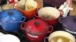 Le Creuset 5.25qt Deep Dutch Oven w/ Cookbook & Ladle on QVC