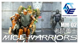 Transform Element TE MM-02 Mice Warriors 3rd Party Transformers Beast Wars Rattrap Review