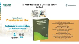 Presentación del Libro Anatomía de la Norma Jurídica: giro semiótico trascendental - 4/09/23