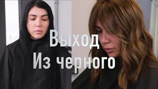 ВЫХОД ИЗ ЧЕРНОГО ЦВЕТА ВОЛОС