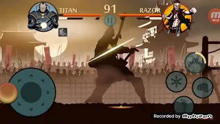 Shadow Fight 2 Titan VS Shadow And Bodyguards (Titan Modunu yapabildim!)