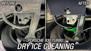 SATISFYING Porsche 930 Turbo Dry Ice Cleaning