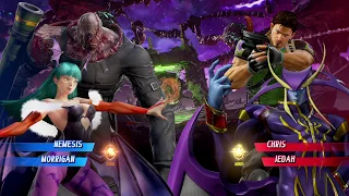 Nemesis and Morrigan vs Chris and Jedah MARVEL VS. CAPCOM: INFINITE