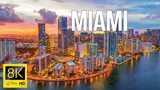 Miami, Florida, United States 8K Ultra HD  Drone Footage (60 FPS)