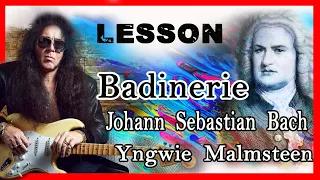 Badinerie – guitar lesson Yngwie Malmsteen version ( J.S.Bach)