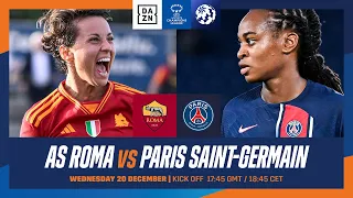 AS Roma vs. PSG | Match en intégralité de la 4e journée de l'UEFA Women's Champions League