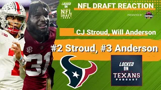 Houston Texans draft CJ Stroud AND Will Anderson | 2023 NFL Draft Reaction