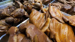 Yummy Marinated#GooseBreast #PigBelly #PigEars #Cuttlefish #Egg #HongkongStreetFood #ASMR #滷水鵝