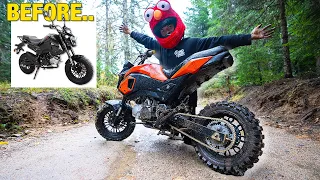 Street Bike Off Road Build! Honda Grom?