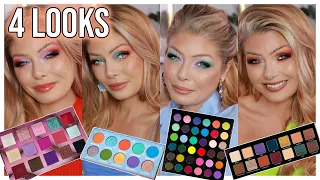 NEW & HOT Indie Makeup | 4 PALETTES 4 LOOKS