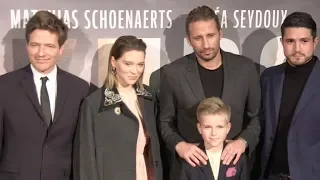 Lea Seydoux, Matthias Schoenaerts and rest of the cast at the premiere of KURSK at Cite du Cinema in