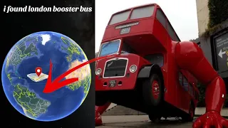 i found London Booster bus on Google map and google earth 🌎#earth #map #googleearth #viral