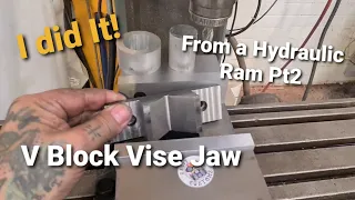 V Block Vise Jaw! Pt2 I made it! Harrison Milling Machine Setup Handmade #Shopmadetools