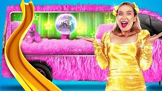 SFIDAREA MAȘINII PINK VS MAȘINA ALBĂ || Extreme Car Makeover! Situații amuzante de 123 GO! TRENDS